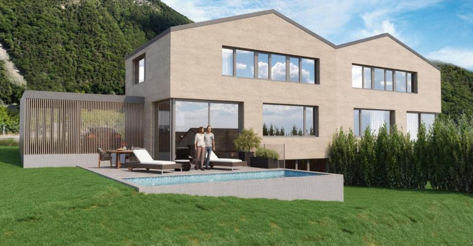 Villas d'architecte - Lot A7 - Le Clos d'Arbosson - Maison jumelée 6.5 pièces - image - 6