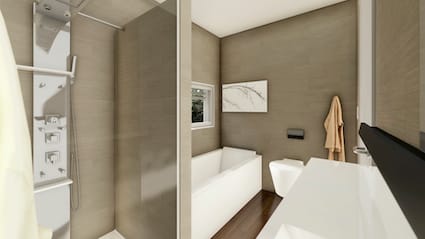 Villa 4.5 locali con giardino e vista aperta a Brè sopra Lugano -  Bild 2