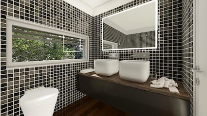 Villa 4.5 locali con giardino e vista aperta a Brè sopra Lugano -  Bild 5