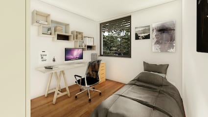 Villa 4.5 locali con giardino e vista aperta a Brè sopra Lugano -  Bild 6