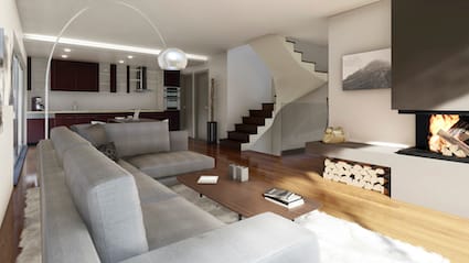 Villa 4.5 locali con giardino e vista aperta a Brè sopra Lugano -  Bild 7