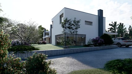 Villa 4.5 locali con giardino e vista aperta a Brè sopra Lugano -  Bild 9