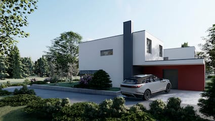Villa 4.5 locali con giardino e vista aperta a Brè sopra Lugano -  Bild 11