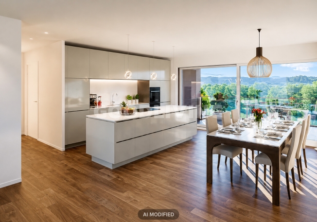 Neubauwohnung mit Seesicht und zwei grosszügigen Balkonen in Nottwil -  Bild 4