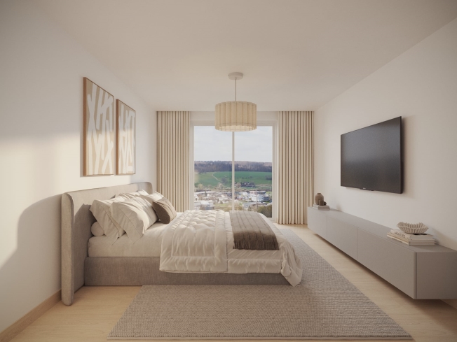 4.5-Zimmer-Gartenwohnung mit unverbaubarer Aussicht in Frick kaufen -  Bild 5