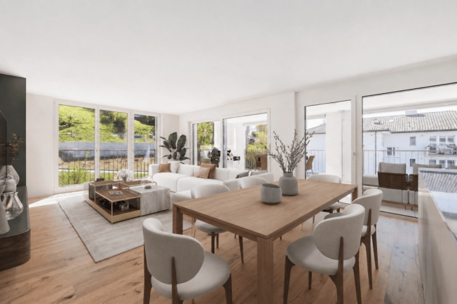 WO DIE SONNE ZU HAUSE IST STILVOLLE 4.5-ZIMMER-WOHNUNG AN RUHIGER LAGE -  Bild 1