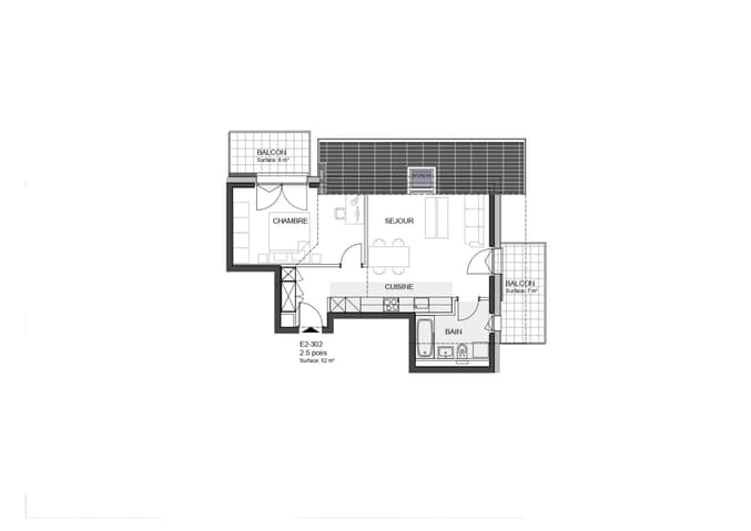 Charmant 2,5 pièces sous combles avec 2 balcons -  Bild 7