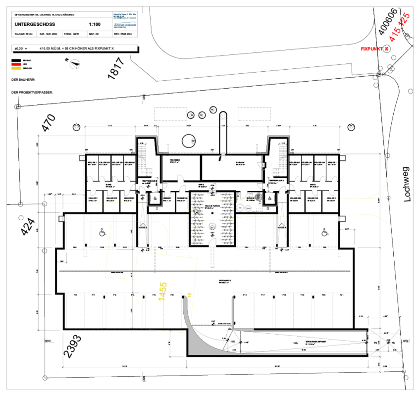 einzigartige 3.5 Zimmer Neubau-Gartenwohnungen mit hohem Qualitäts- und Ausbaustandart und eigenem Gartenanteil - Untergeschoss