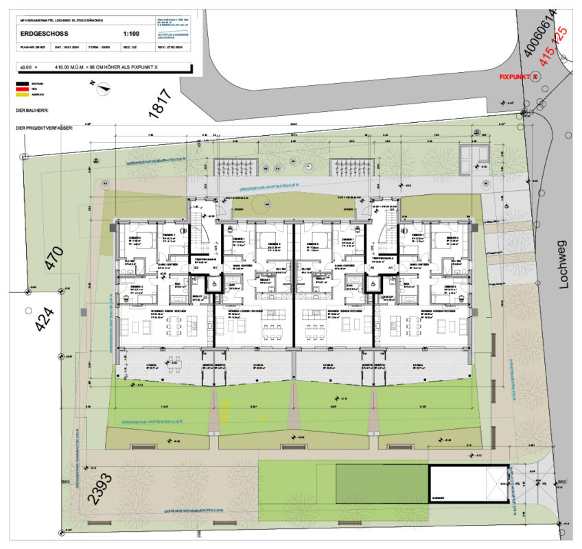 einzigartige 3.5 Zimmer Neubau-Gartenwohnungen mit hohem Qualitäts- und Ausbaustandart und eigenem Gartenanteil - Erdgeschoss mit Gartenflächen