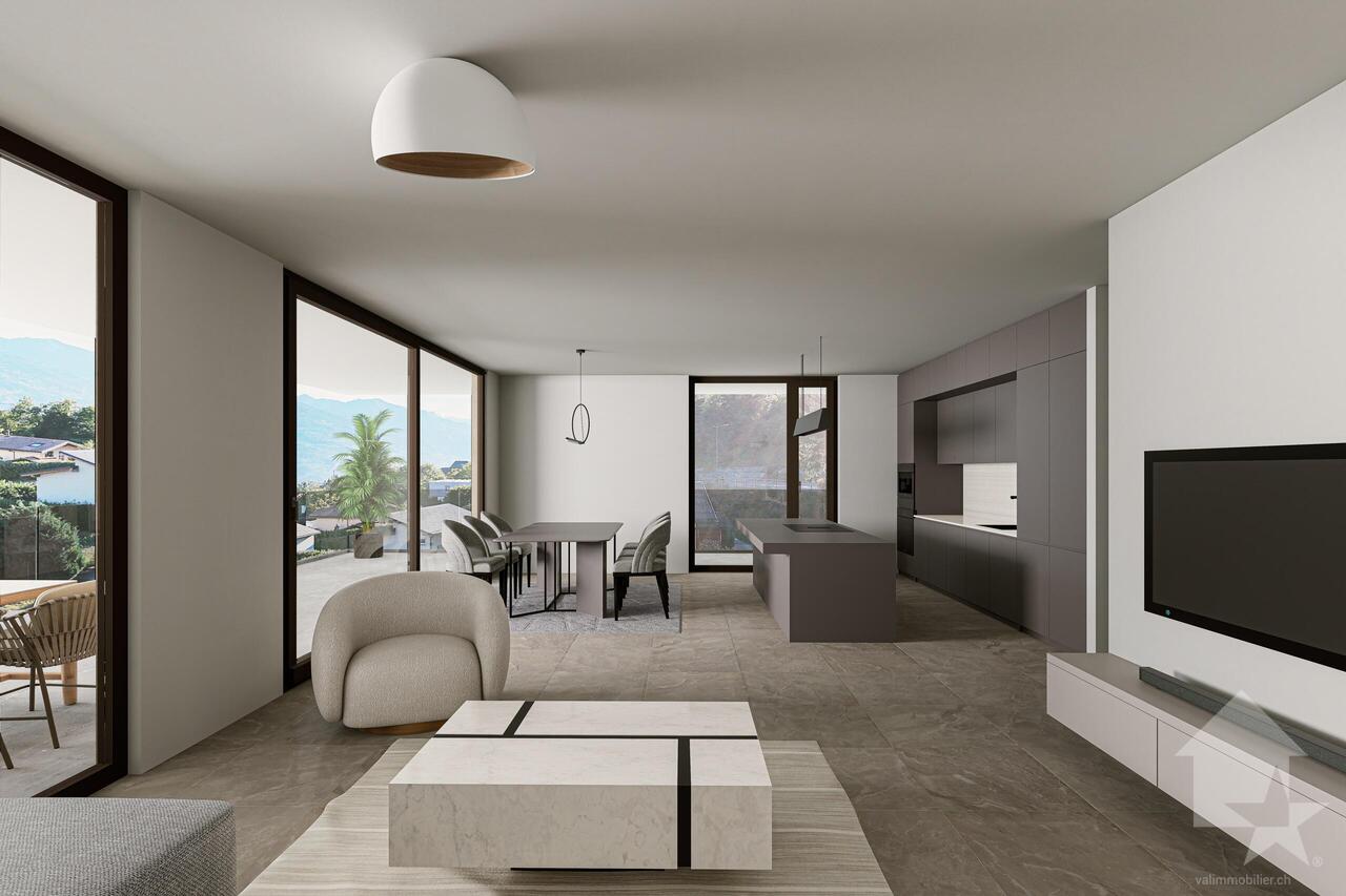 Chermignon, letzte 5.5 Zimmer Neubau im Bau -  Bild 6