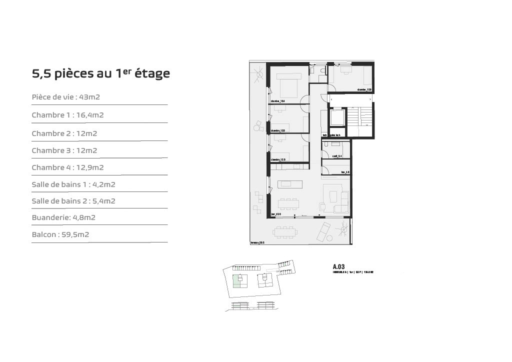 Chermignon, letzte 5.5 Zimmer Neubau im Bau -  Bild 7