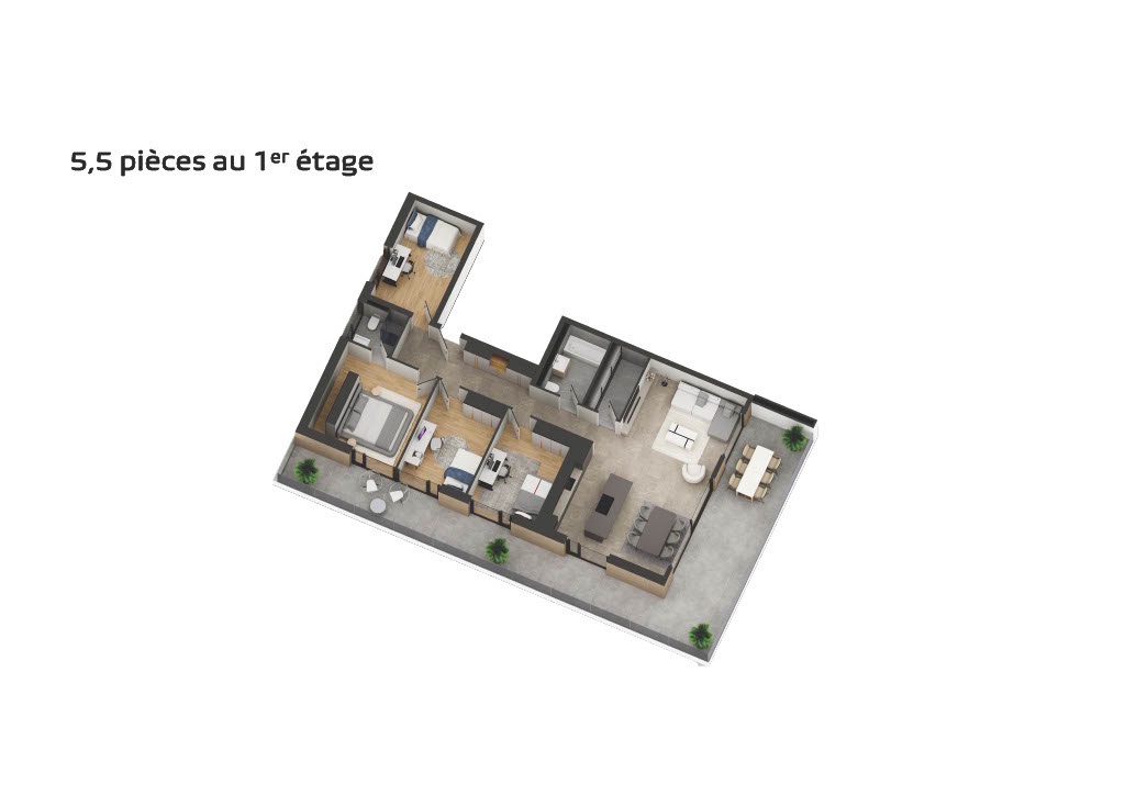 Chermignon, letzte 5.5 Zimmer Neubau im Bau -  Bild 8