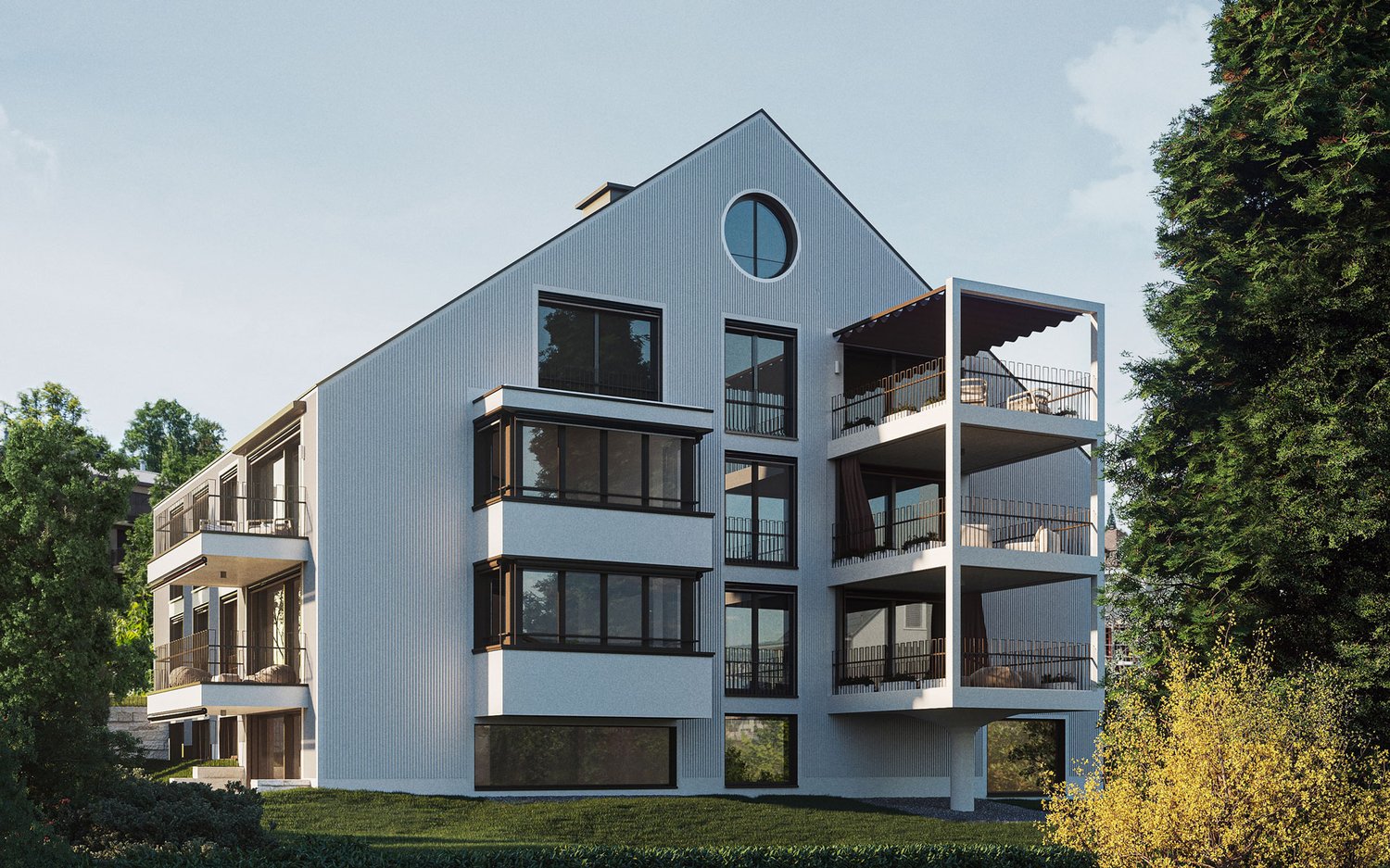 EQUINOX76 - Maisonette-Dachwohnung an privilegierter Hanglage - Aussenansicht