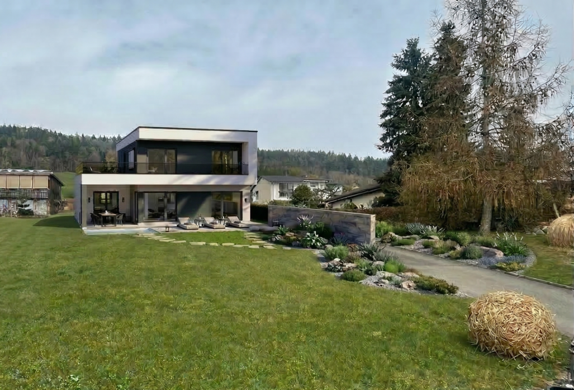 Luxuriöses Einfamilienhaus an begehrter Aare-Lage -  Bild 1