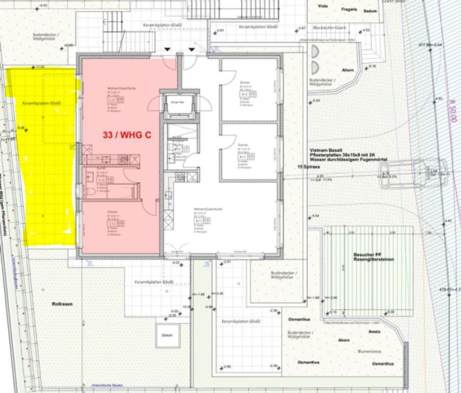 NEUBAU AN TOPLAGE MIT GROSSZÜGIGEM SITZPLATZ (40 M²) SOWIE EIGENER WASCHKÜCHE UND KELLER (17,4 M²). DIE WOHNUNG KANN AUF WUNSCH AUCH MÖBLIERT GEMIETET WERDEN. -  Bild 9