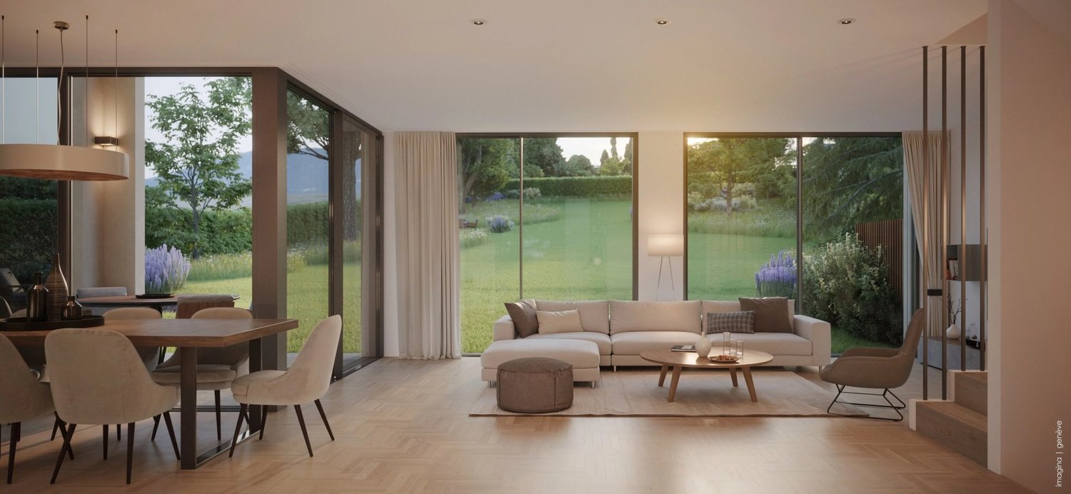 Exceptional contemporary villa with large garden in the heart of Anières -  Bild 5