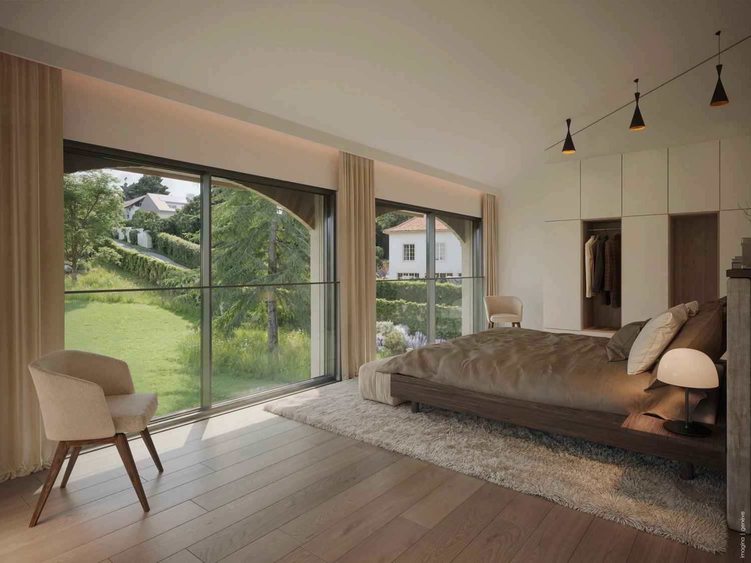 Exceptional contemporary villa with large garden in the heart of Anières -  Bild 4