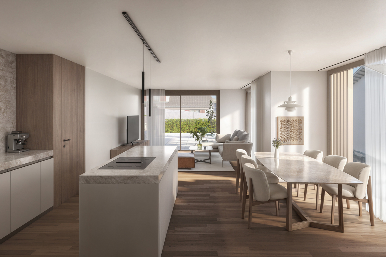 Neubau Résidence Épuré |  Stilvolle 3.5-Zimmer-Wohnung -  Bild 1