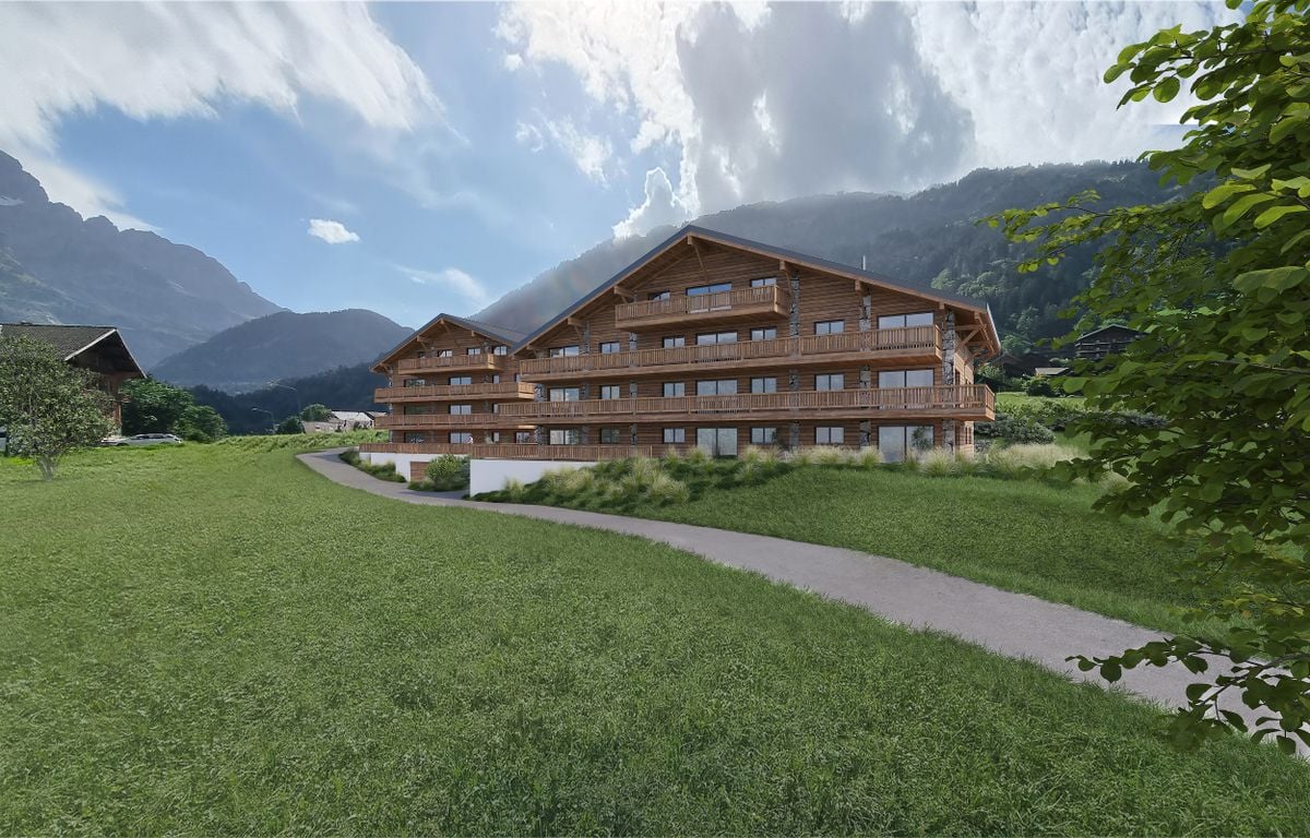 Nouvel appartement 2.5 pièces à Champéry - Résidence Principale - Vente sur plans (lot 21) -  Bild 1