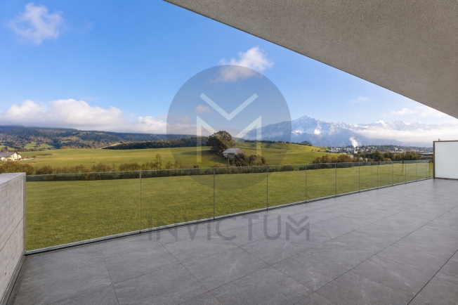 Aussergewöhnliche Attikawohnung 5' von Bulle entfernt – Terrasse 67 m² & Panoramablick -  Bild 1