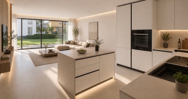 Elegante neue Villa mit Garten in einem Wohngebiet, umgeben von Grün -  Bild 2