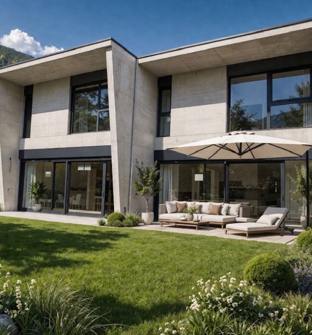 Elegante neue Villa mit Garten in einem Wohngebiet, umgeben von Grün -  Bild 3