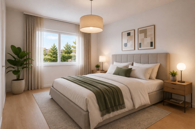 Denges – Gartenebene mit 3,5 Zimmern – 88 m² mit einer Terrasse von 12 m² und einem Garten von 28 m² -  Bild 4