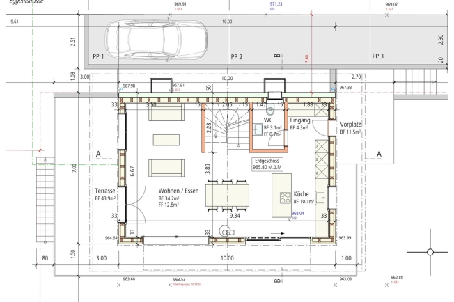 Neubau 5 bis 6 Zimmer Einfamilienhaus an aussichtsreicher Hanglage -  Bild 10