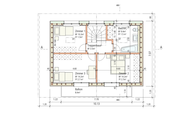 Neubau 5 bis 6 Zimmer Einfamilienhaus an aussichtsreicher Hanglage -  Bild 11