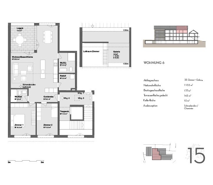 Letzte Gelegenheit, Neue Attikawohnung 3.5 Zimmer mit Galerie -  Bild 5