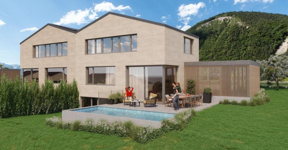 Villas d'architecte - Lot A1 - Le Clos d'Arbosson - Maison jumelée 6.5 pièces - image - 10