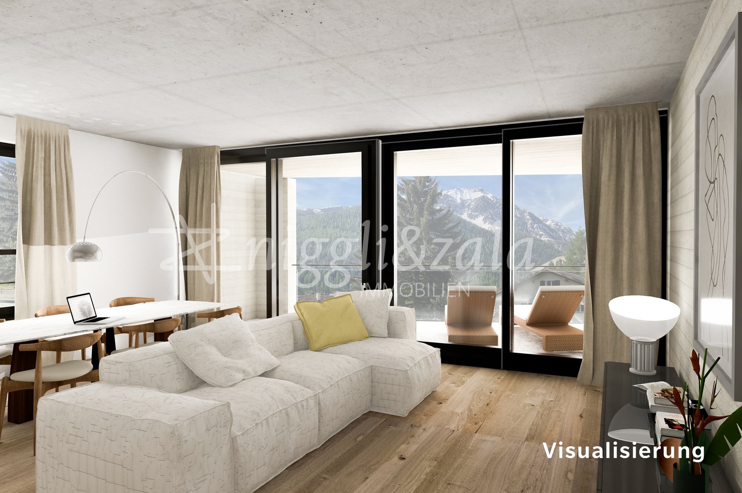 Letzte Wohnung - geschmackvolle 4.5-Zimmerwohnung mit Loggia für Ortsansässige -  Bild 1