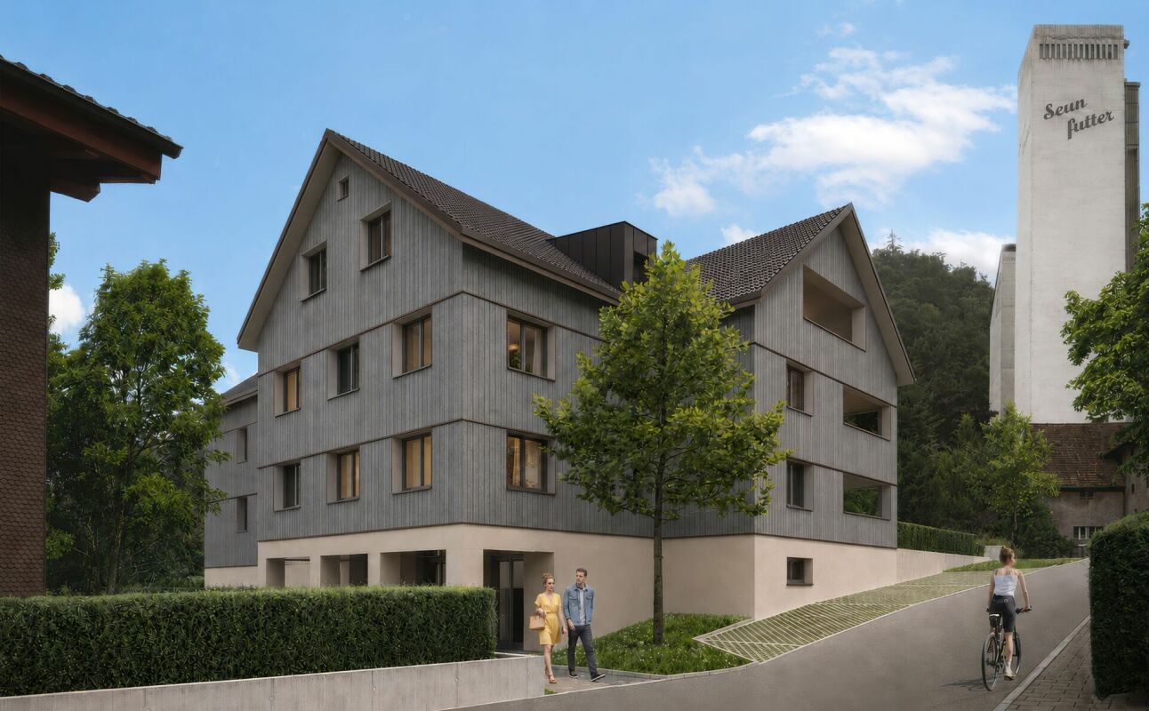 charmante 3 ½-Zimmer-Dachwohnung an idyllischer, ruhiger Wohnlage in Buchs -  Bild 1