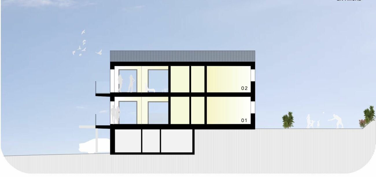 B - Les Coteaux de l'Arche - Attika 4,5 Zimmer in einem Gebäude mit 2 Wohnungen -  Bild 10