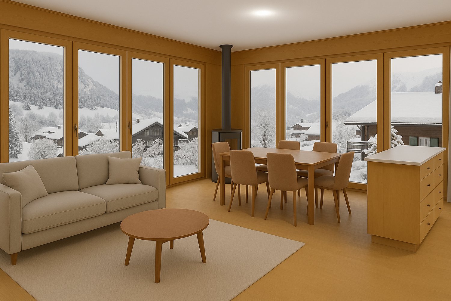 Balcon Traversant & Lumière Alpine LOT 6 : Un 2.5 Pièces d'Élégance - Image 2