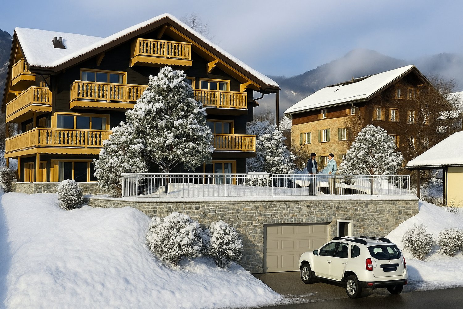 Balcon Traversant & Lumière Alpine LOT 6 : Un 2.5 Pièces d'Élégance - Image 4