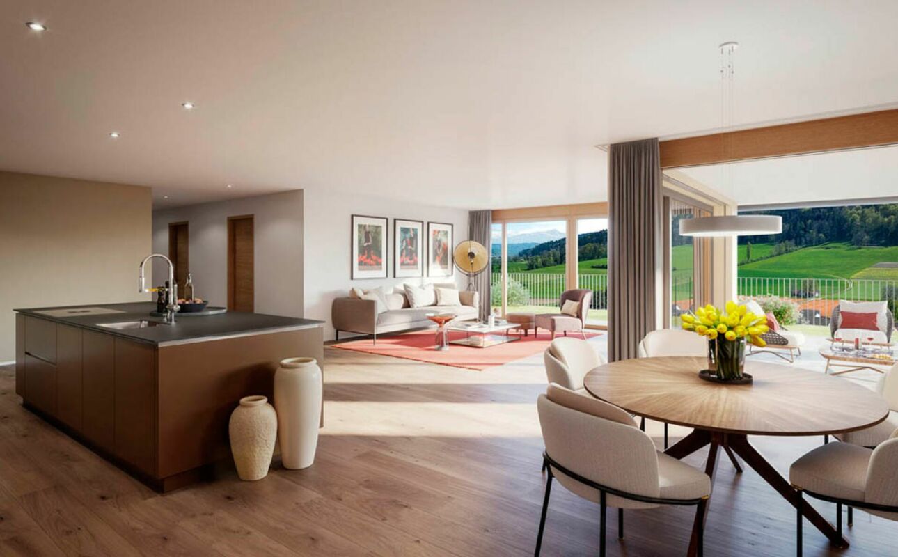175 m² | Luxuriöses 4.5-Zimmer-Terrassenhaus - In den Reben - Visualisierung