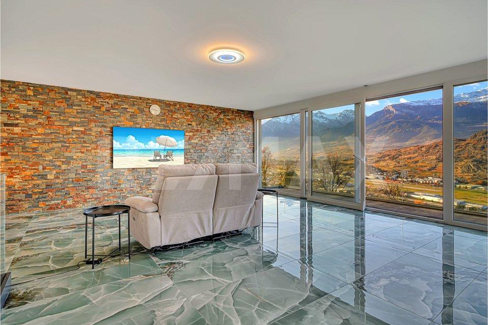 Villa neuve 2025 | Duplex 4.5p 151m² terrasse vitrée | Vue vallée du Rhône — Hauteurs de Sion - Maison 4.5 pièces - image - 5