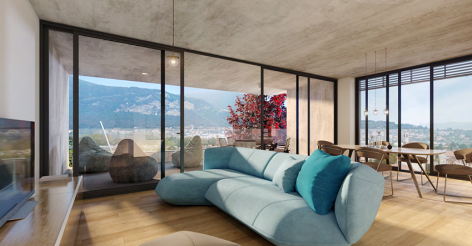 SPA di 100 m² con sauna e piscina interna, nuova costruzione 2026 e terrazza privata - Appartement 4.5 pièces - image - 1