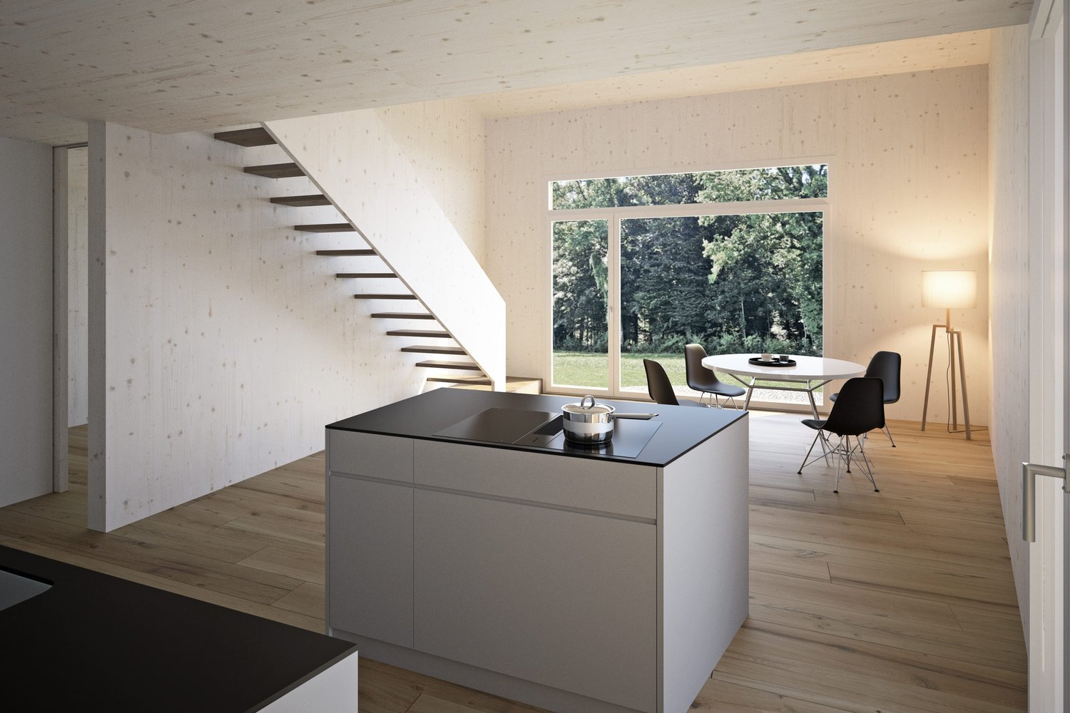 Wohnen mit Freiraum - moderne Doppelhaushälfte im Atelierhaus-Stil -  Bild 1