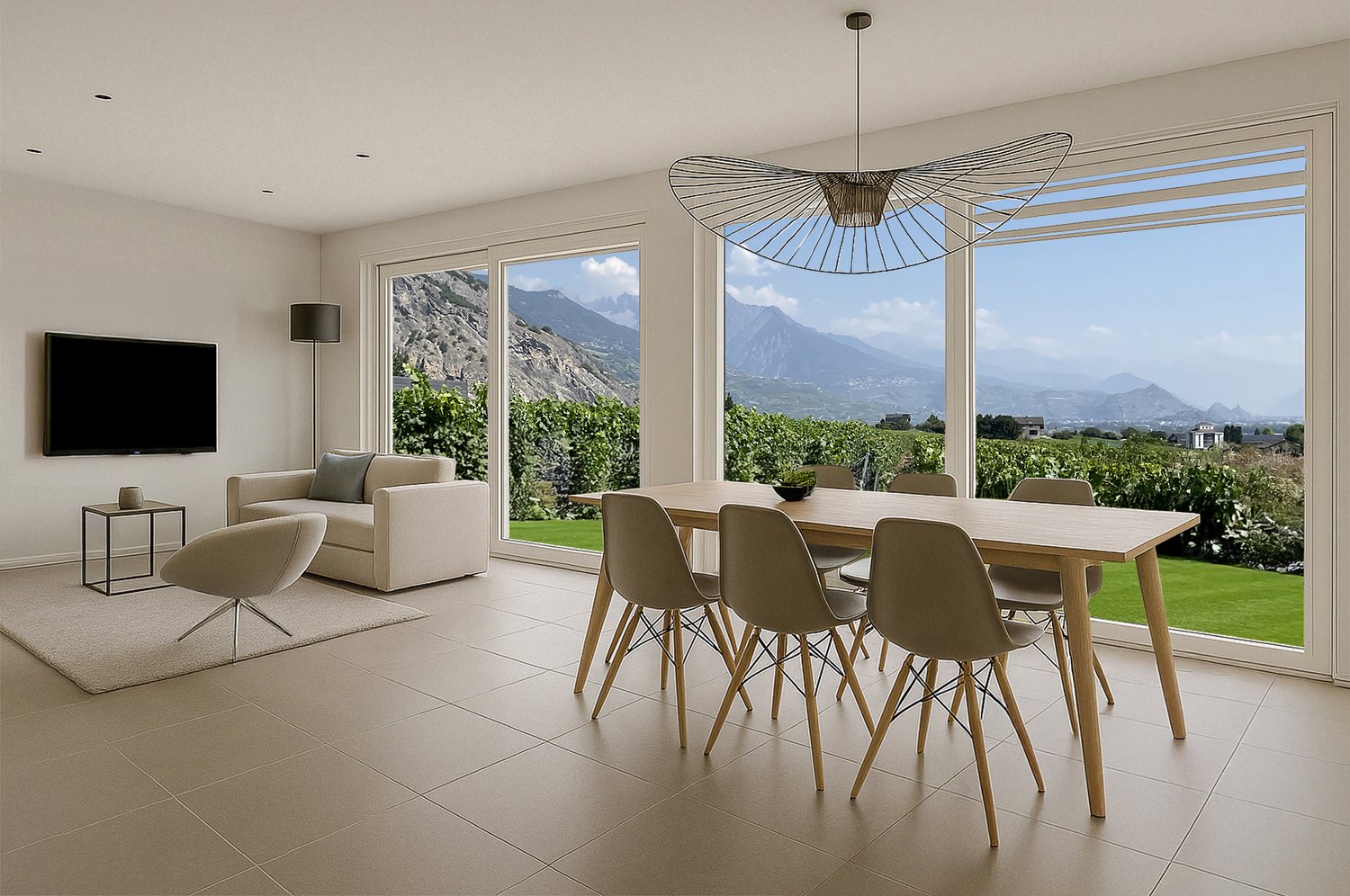 Travaux en cours – Villa 4.5 pièces en limite de zone à bâtir – Finitions au gré du preneur -  Bild 3