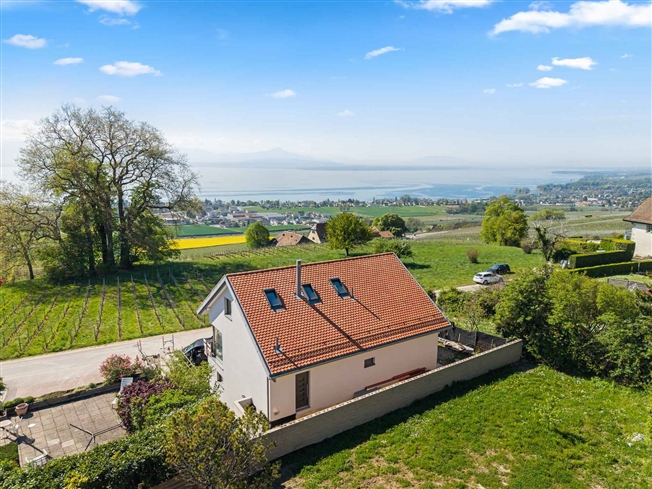 Neue Luxusvilla mit Panoramablick auf den Genfersee -  Bild 1