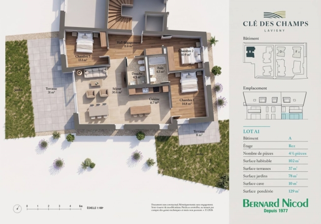 Neubau 4.5 Zimmerwohnung mit Terrasse und Garten -  Bild 9