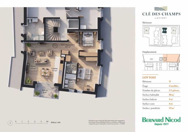 Neuentwicklung Penthouse mit 3,5 Zimmern und Balkon -  Bild 9