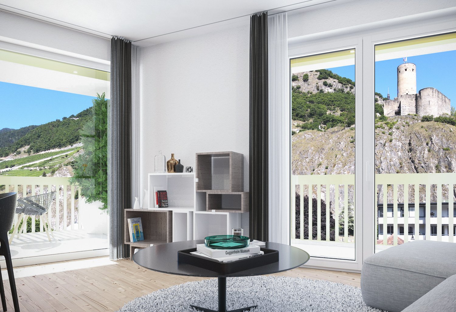 3,5 Zimmer in der Mitte von Martigny in der neuen PPE Le Vieux Pont -  Bild 6