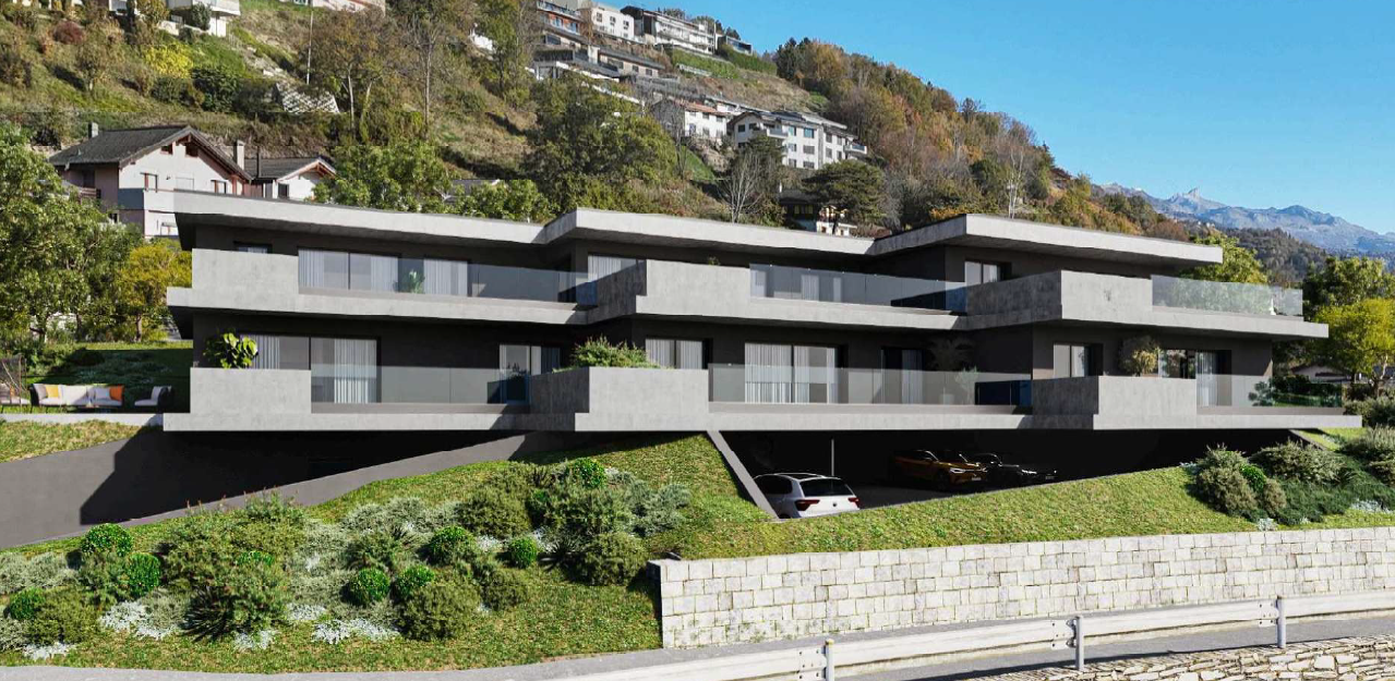 Nouvel attique de 4.5 pièces sur plan avec terrasse - Les Terrasses à Willy -  Bild 1