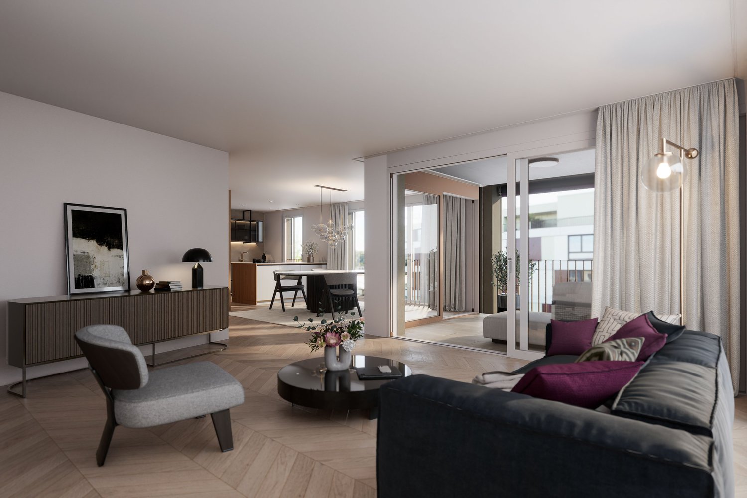 2.5-Zimmer-Attikawohnung mit spektakulärer Dachterrasse - 8048 - Zürich