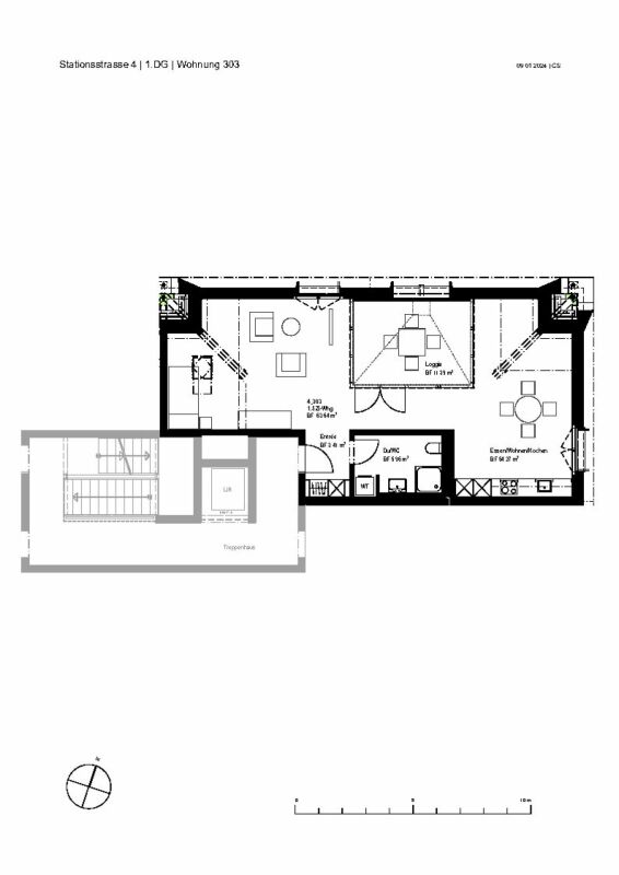 Single-Wohnung in der Zentrumsüberbauung Arnegg -  Bild 6
