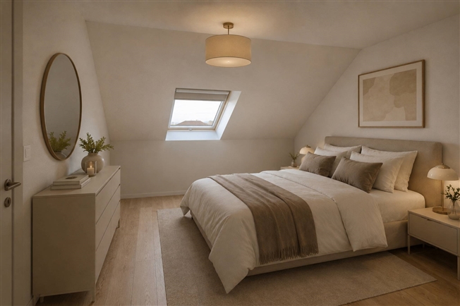 Geräumige Dachbodenwohnung mit 3,5 Zimmern und Balkon -  Bild 5