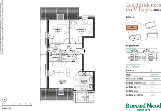 Geräumige Dachbodenwohnung mit 3,5 Zimmern und Balkon -  Bild 7